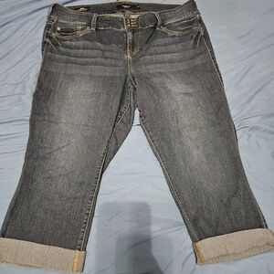 Torrid denim jegging capris 22